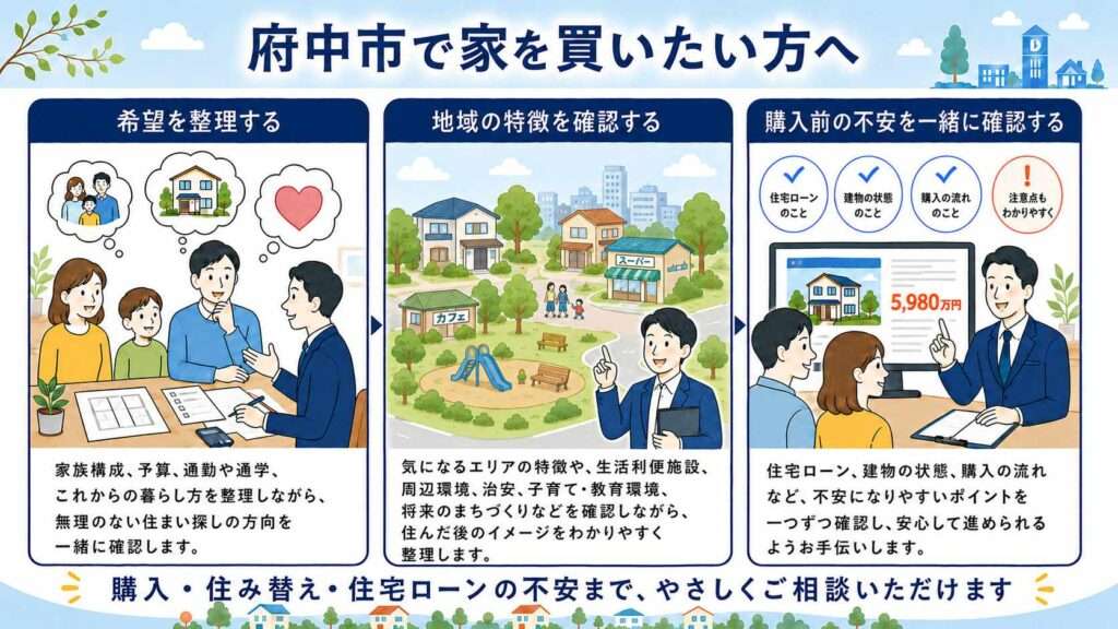 府中市で家を買いたい方へ